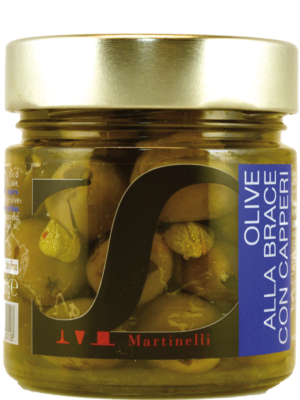 Grilled Olives with Capers