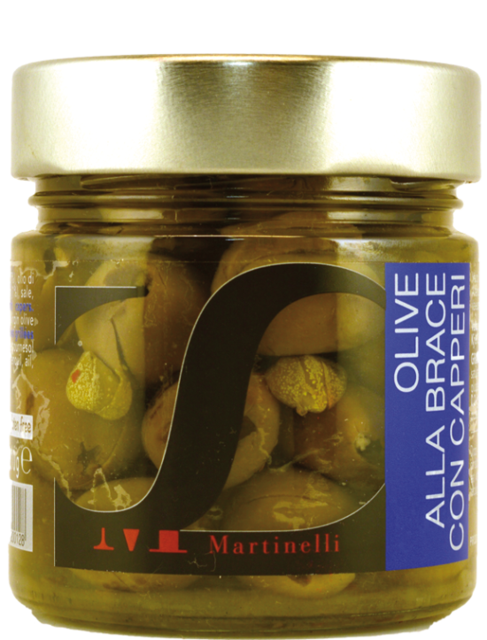 Grilled Olives with Capers